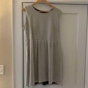 Loft black and white sweater dress.